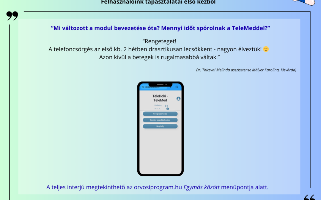 TeleMedicina Kisvárdán is!